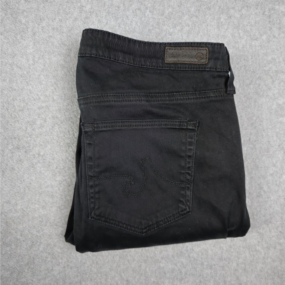 Adriano Goldschmied Womens 29R Black The Prima Mid-Rise Cigarette Jeans 29x30